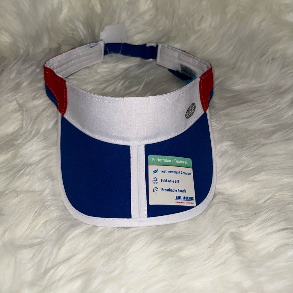 Reel Legends- visor- nwt- red white and blue